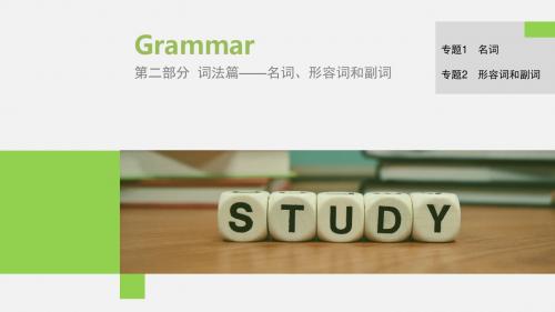 2019高考英语语法突破四大篇课件：第二部分 专题1名词