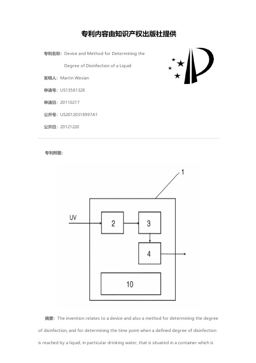 Device and Method for Determining the Degree of Di