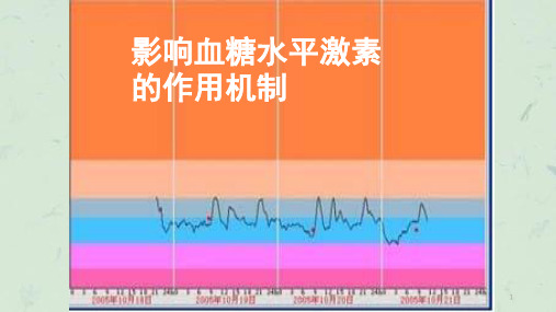 影响血糖水平激素的作用机制课件