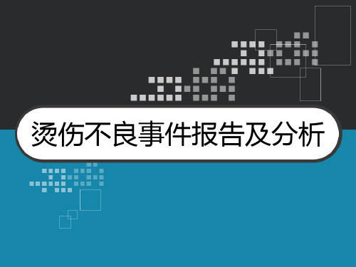 烫伤不良事件报告及分析 PPT