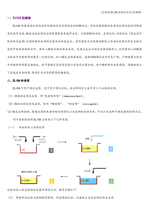 (完整版)ELISA原理和分类(附图解)