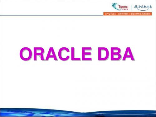 ORACLE_DBA培训教材