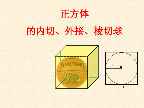 正方体的内切、外接、棱切球