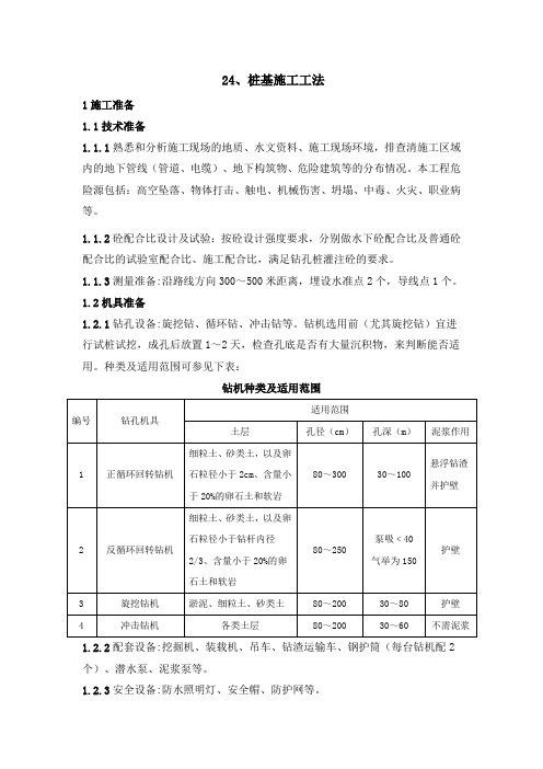 桥梁桩基施工标准化