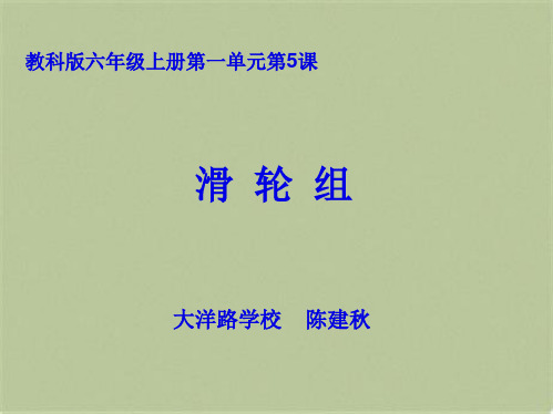 教科小学科学六上《1.6、滑轮组》PPT课件(6)[精选](共8张PPT)