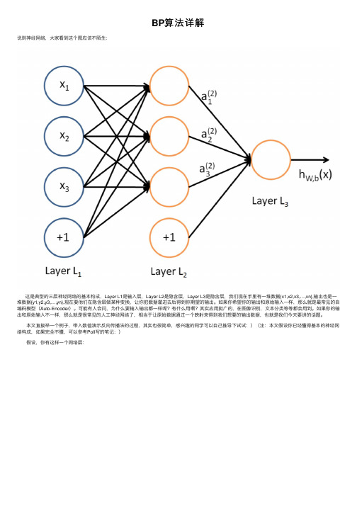 BP算法详解