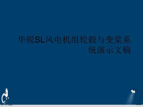 华锐SL风电机组轮毂与变桨系统演示文稿