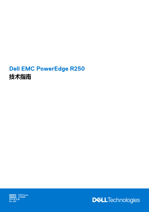 Dell EMC PowerEdge R250 技术指南说明书