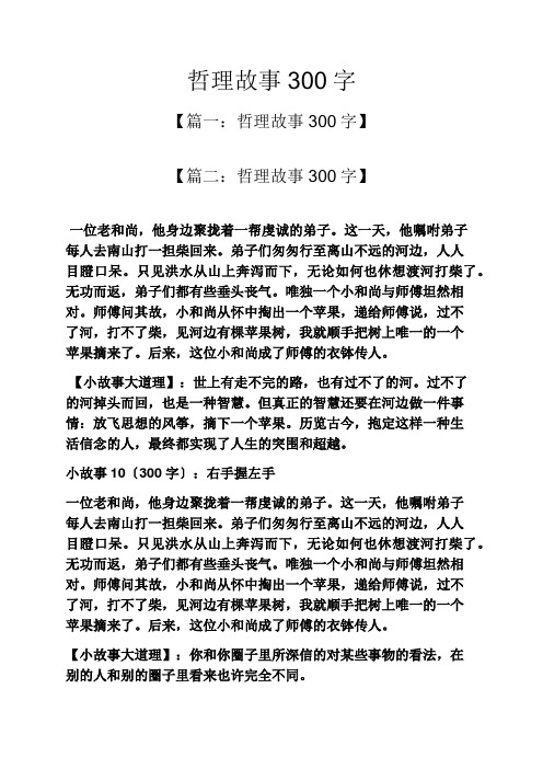 哲理故事300字