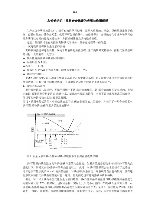 灰铸铁组织中几种合金元素的应用与作用解析.