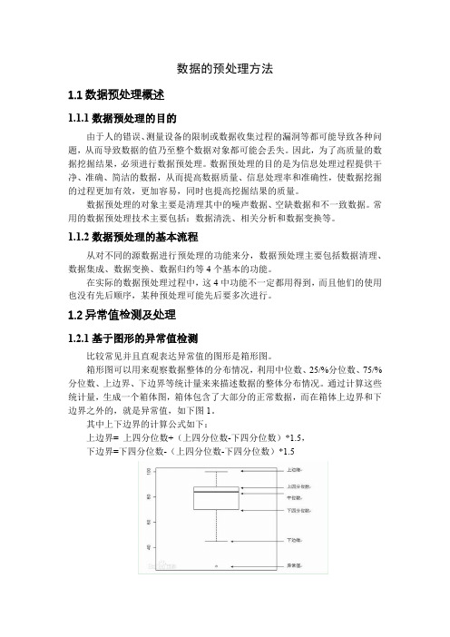 数据的预处理方法