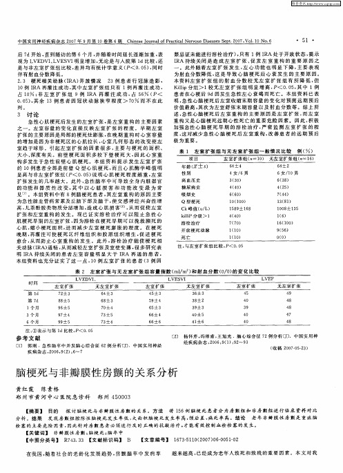 脑梗死与非瓣膜性房颤的关系分析