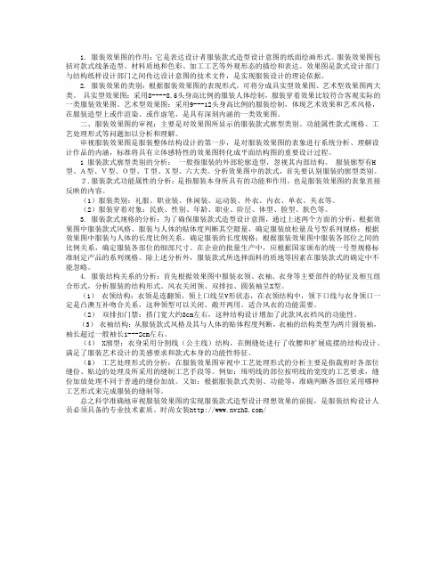 服装效果图的概述