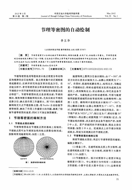 节理等密图的自动绘制