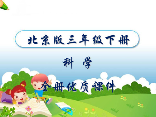 北京版小学三年级下册科学全册课件