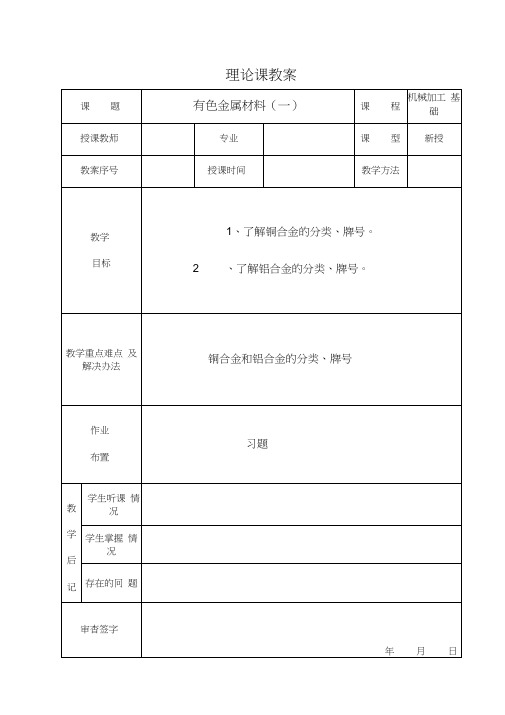 铜合金和铝合金