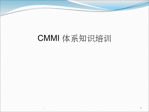 CMMI项目管理开发过程