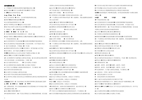 2012河北省会计证会计电算化考试光盘部分练习2(理论)