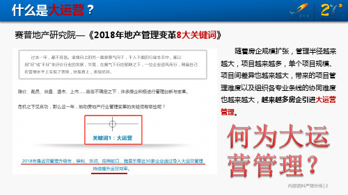 碧桂园地产集团   区域总汇报  _大运营管理之”供-销-回“浅析