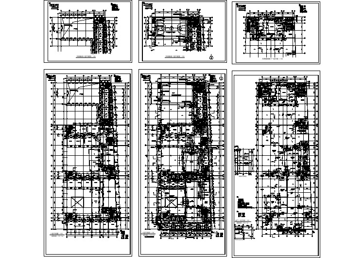 【设计图纸】中学全套建筑施工图地下一,二层平面图-05301(精选CAD图例)