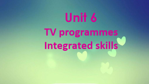 译林牛津版 9 A Unit 6 integrated skills 公开课课件