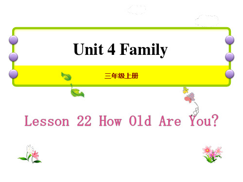 《How Old Are You》PPT课件