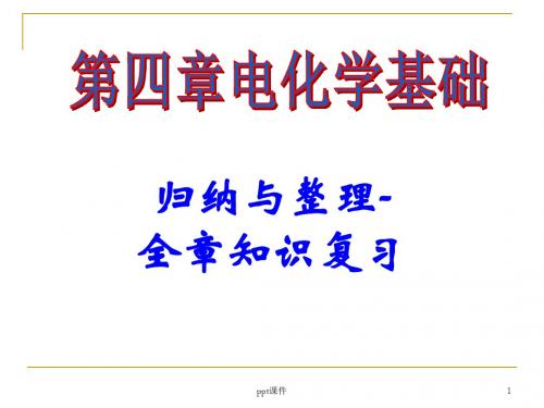 选修4电化学基础复习总结  ppt课件