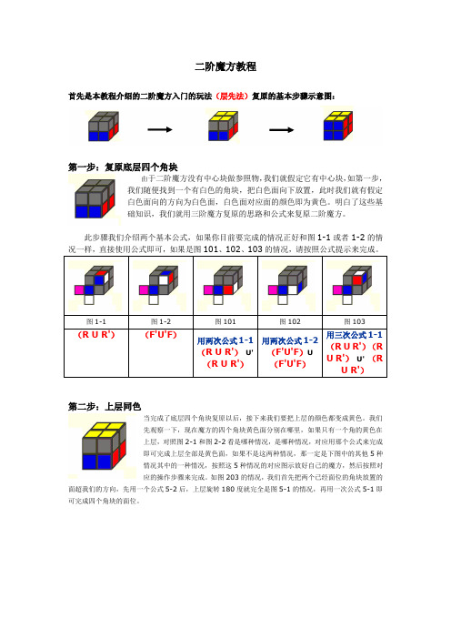 二阶魔方教程