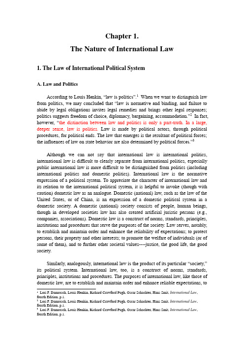 The Nature of International Law - Law and Politics