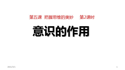 《意识的作用》-解析PPT精品课件