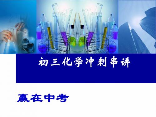 2015年中考冲刺化学串讲