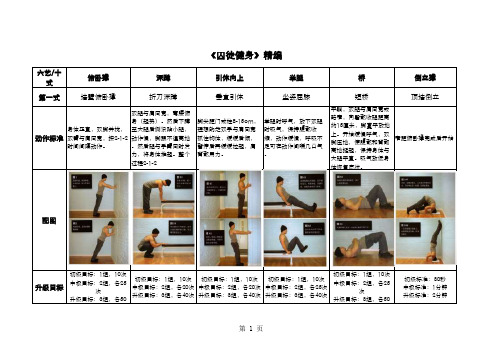 《囚徒健身》六艺十式精编