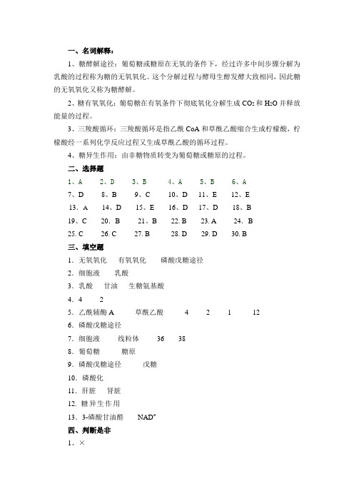 糖代谢答案[2页]