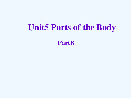 加查县某小学三年级英语下册Unit5PartsofthebodyB课件闽教版三起