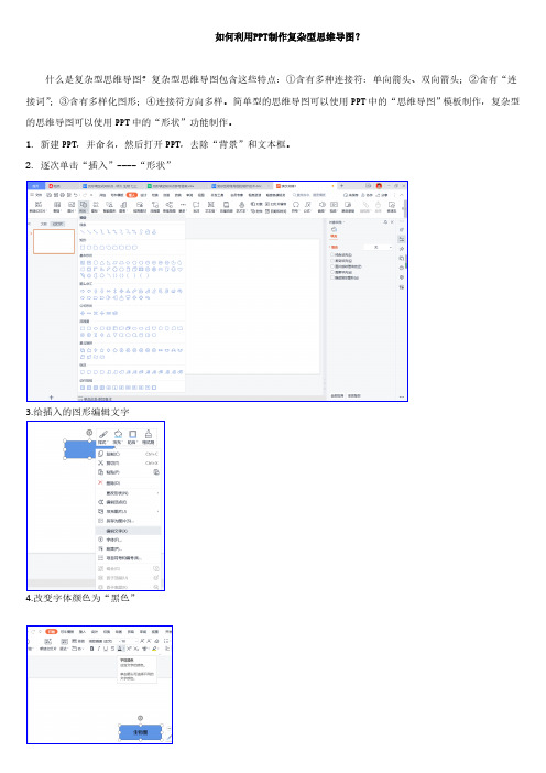 如何利用PPT制作复杂型思维导图？