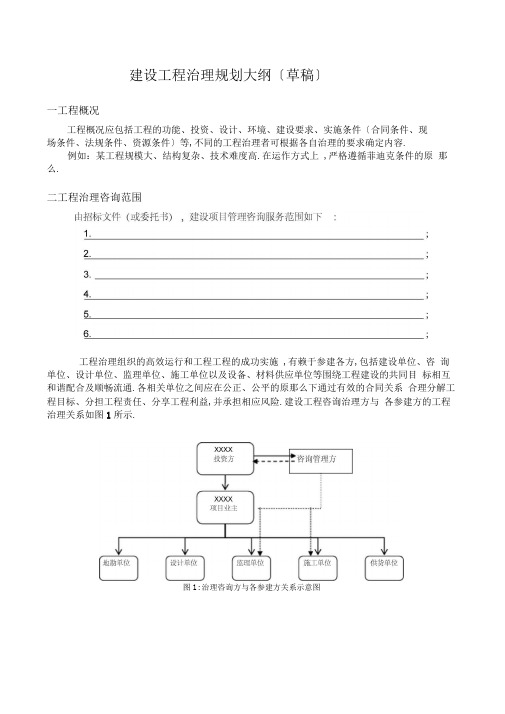 完整版建设项目管理规划大纲