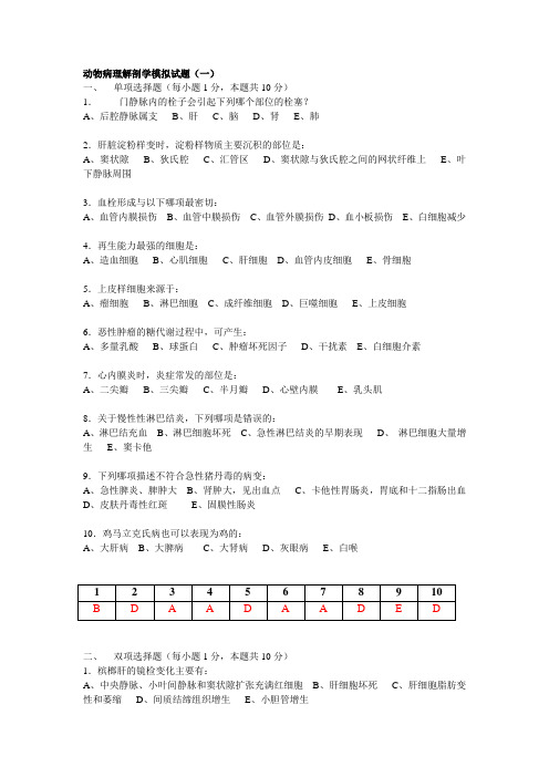 动物病理学复习资料