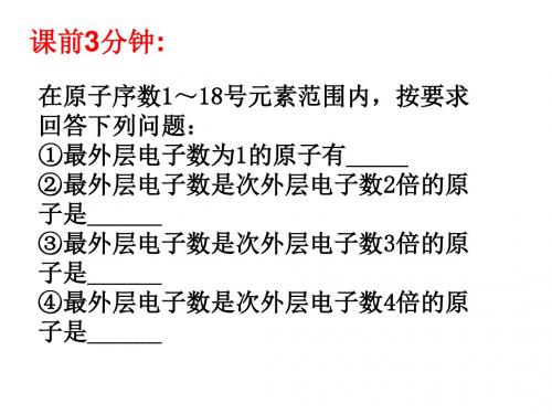 高一化学认识原子核