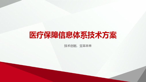 医疗保障信息体系技术方案