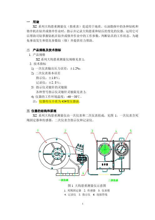 指重表的使用与检查