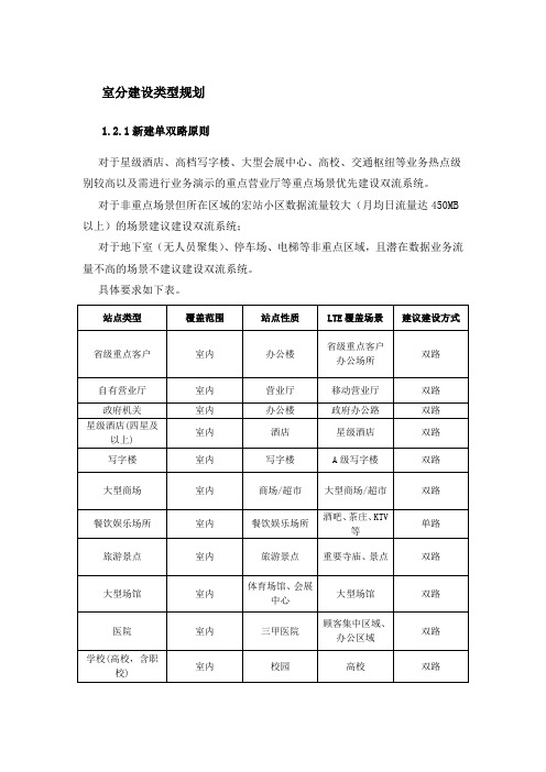 LTE建设单双流原则