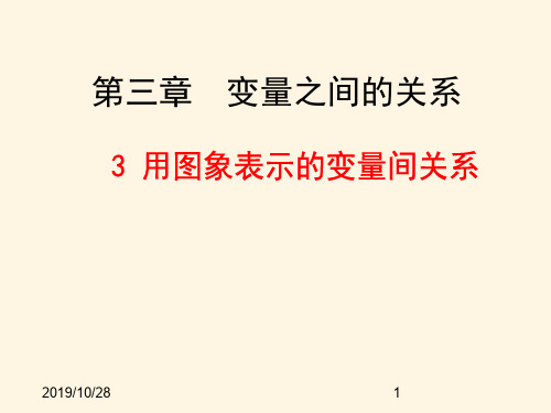 最新北师大版七年级下册数学精品课件-3.3 用图象表示的变量间关系
