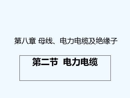 电力电缆 PPT