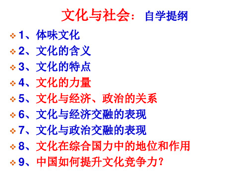 文化1、文化与社会课件