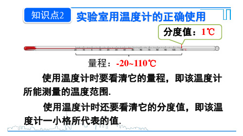 最新人教版八年级物理上册教学课件：第三章 物态变化 第1节 温度2