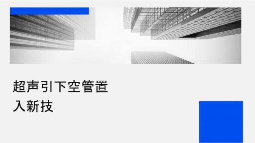 超声引导下空肠营养管置入术新技术汇报护理课件