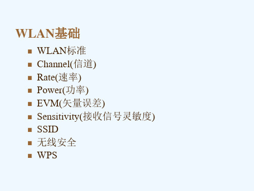 WIFI基础知识培训课件