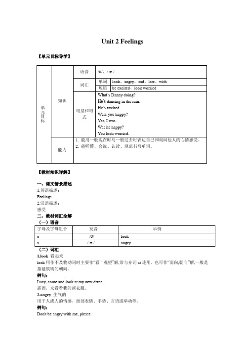 小学英语精讲精析 Feelings (2)