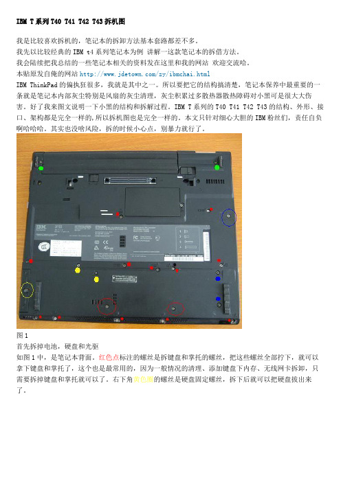 IBM T系列T40 T41 T42 T43拆机图