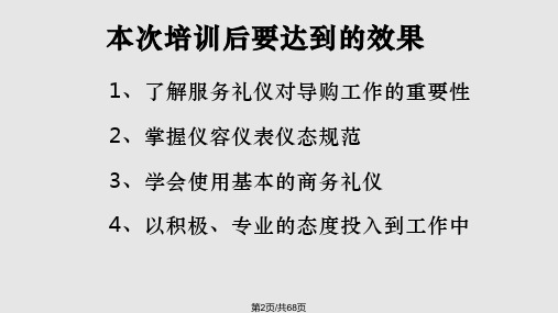 营业员礼仪培训介绍